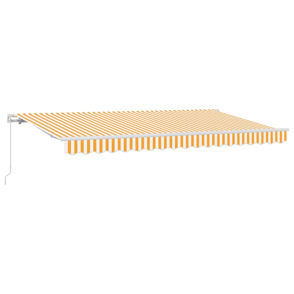 vidaXL Retractable Awning Yellow 350 x 200 cm Fabric