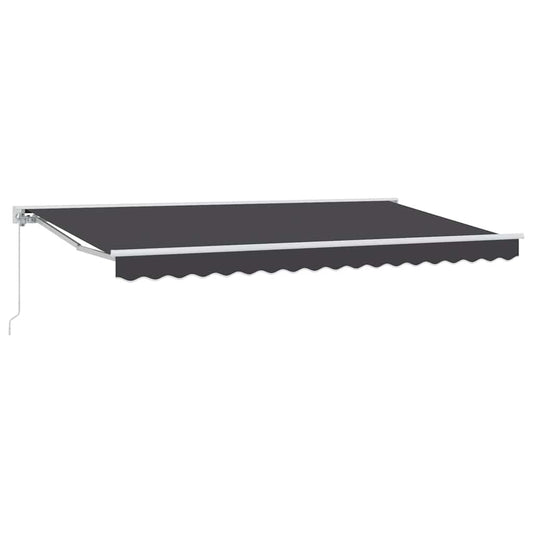 vidaXL Awning Frame Anthracite 350 x 200 cm Polyester with PU coating