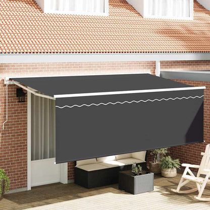 vidaXL Retractable Awning Cream 350 x 200 cm Polyester and Aluminium