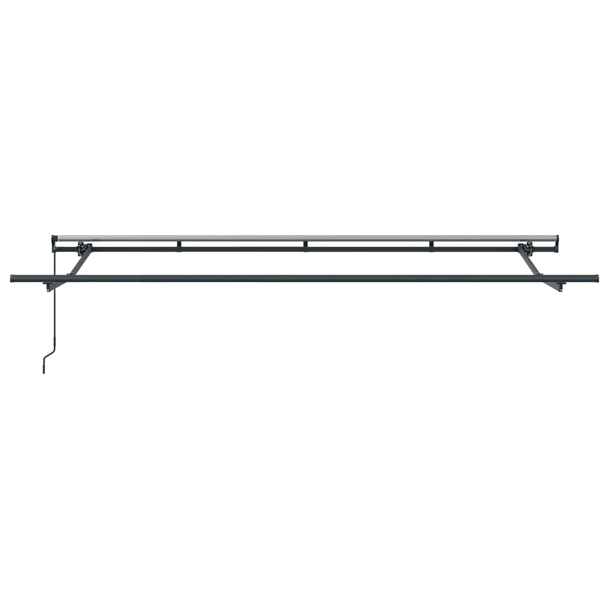 vidaXL Manual Awning 3.5 x 2 m Anthracite 100% Polyester