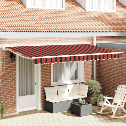 vidaXL Awning Frame Orange and Black 350 x 200 cm