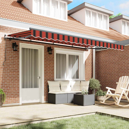 vidaXL Retractable Awning Orange 350 x 200 cm Fabric