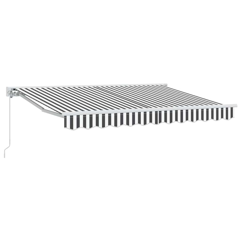 vidaXL Awning Frame Anthracite and White 350 x 200 cm