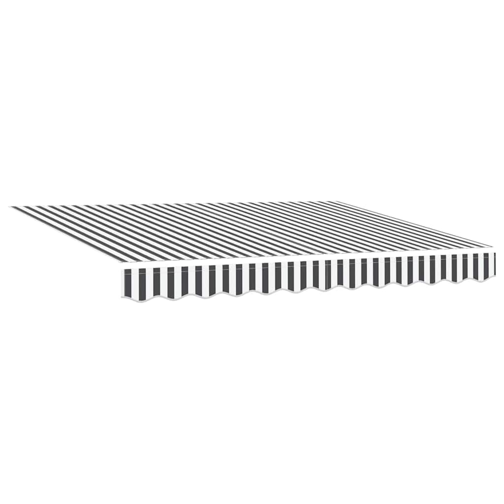 vidaXL Awning Frame Anthracite and White 350 x 200 cm
