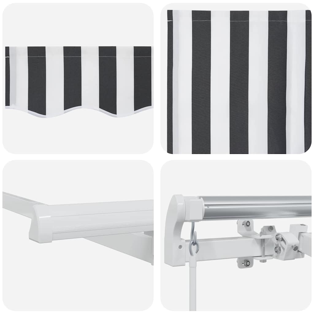 vidaXL Retractable Awning Anthracite 350 x 200 cm Fabric