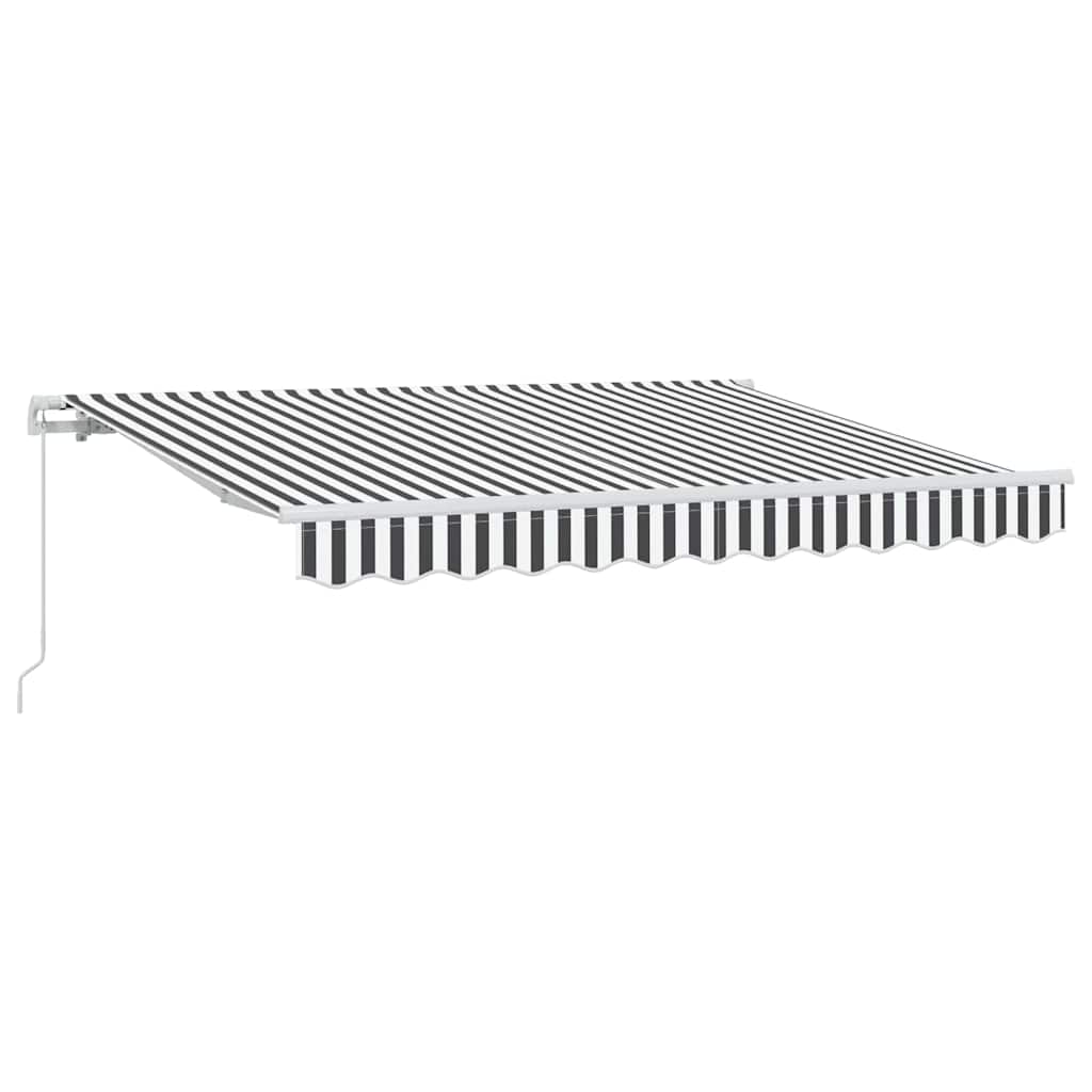 vidaXL Retractable Awning Anthracite 350 x 200 cm Fabric