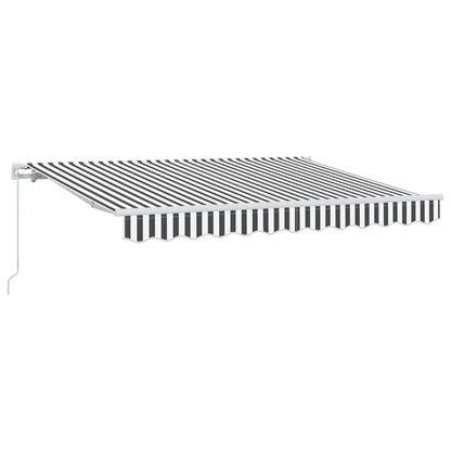 vidaXL Retractable Awning Anthracite 350 x 200 cm Fabric