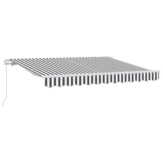 vidaXL Retractable Awning Anthracite 350 x 200 cm Fabric