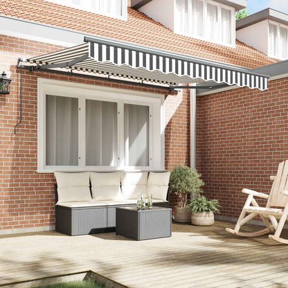 vidaXL Retractable Awning Anthracite 350 x 200 cm Fabric