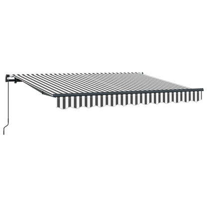 vidaXL Retractable Awning Anthracite 350 x 200 cm Fabric