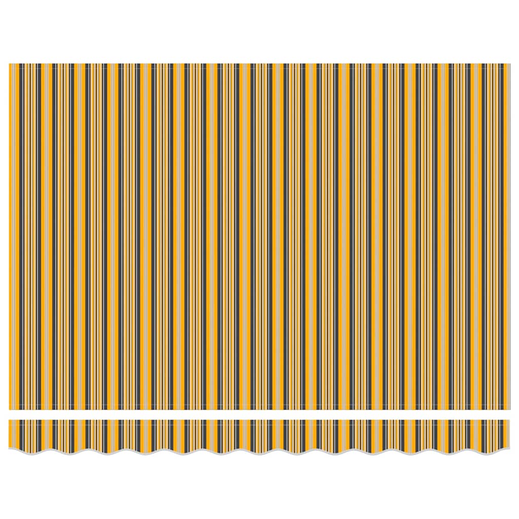 vidaXL Awning Frame Yellow and Grey 350 x 200 cm