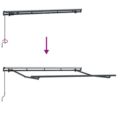 vidaXL Retractable Awning Beige 350 x 200 cm Fabric