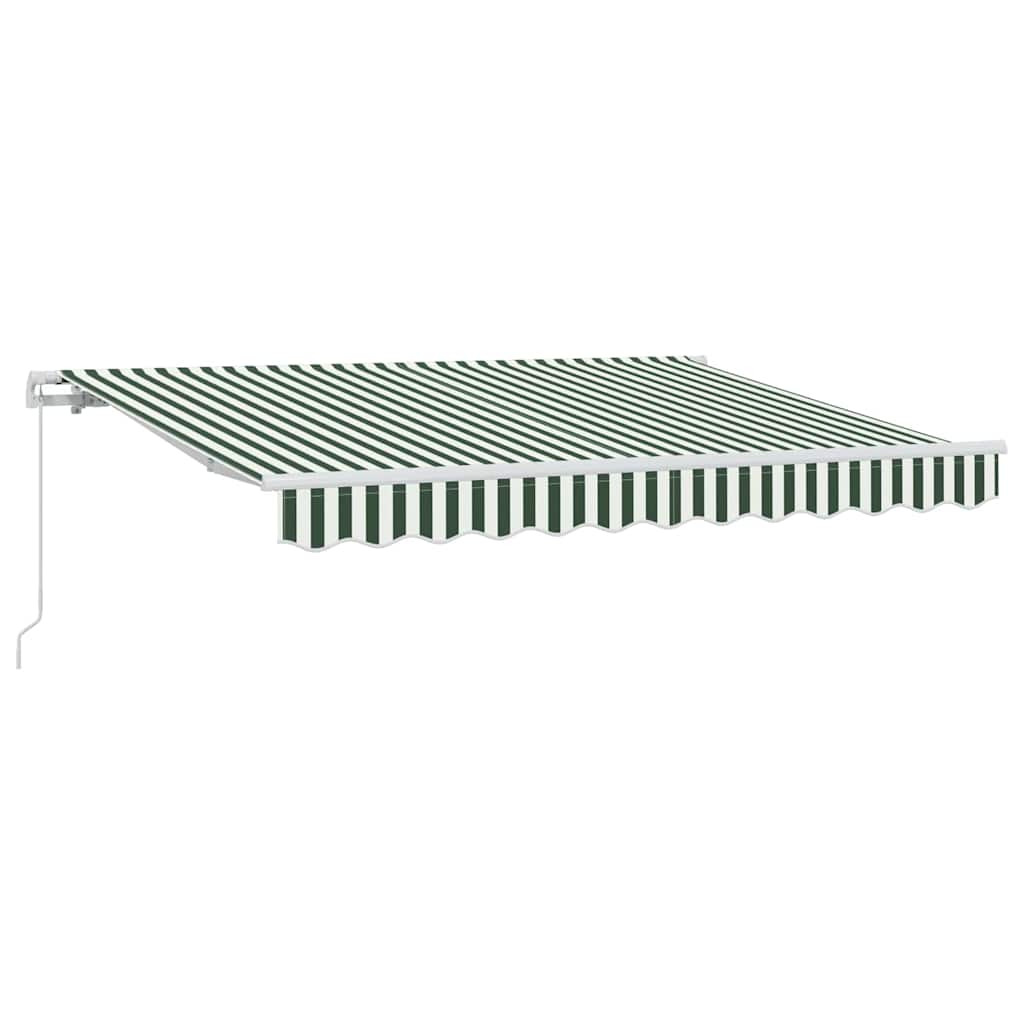 vidaXL Retractable Awning Green 350 x 200 cm Fabric