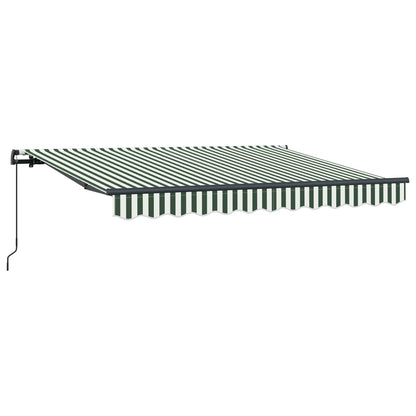 vidaXL Retractable Awning Green 350 x 200 cm Fabric