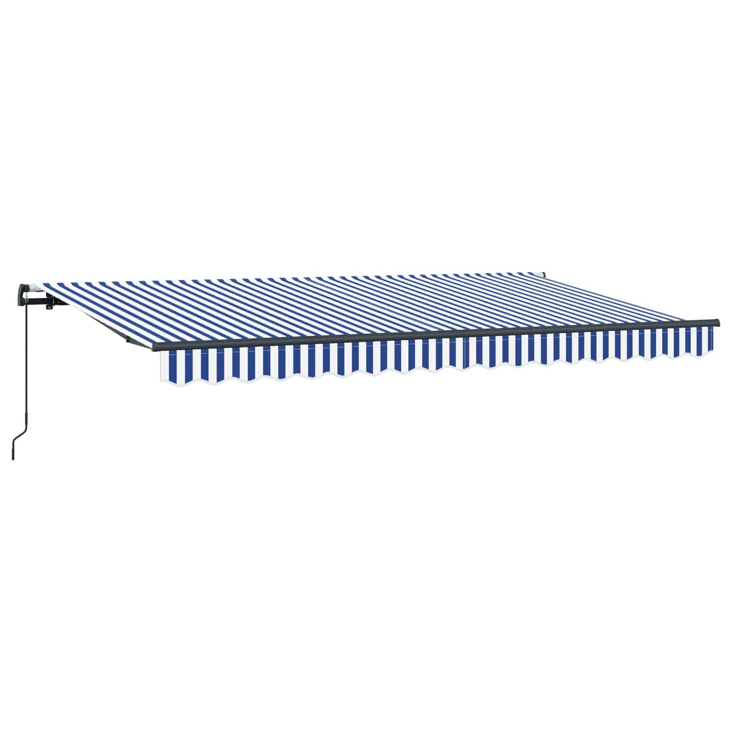 vidaXL Retractable Awning Manual Blue 400 x 200 cm Fabric