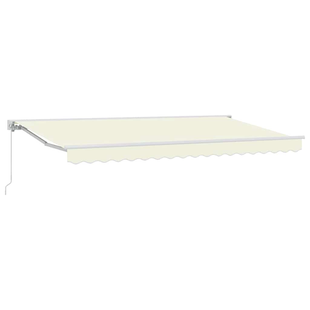 vidaXL Awning Frame Cream 400 x 200 cm Polyester with PU coating