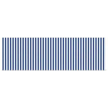 vidaXL Retractable Awning Manual Blue and White 400 x 200 cm
