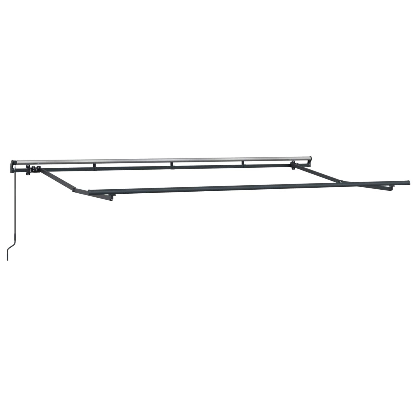 vidaXL Retractable Awning Manual Blue and White 400 x 200 cm