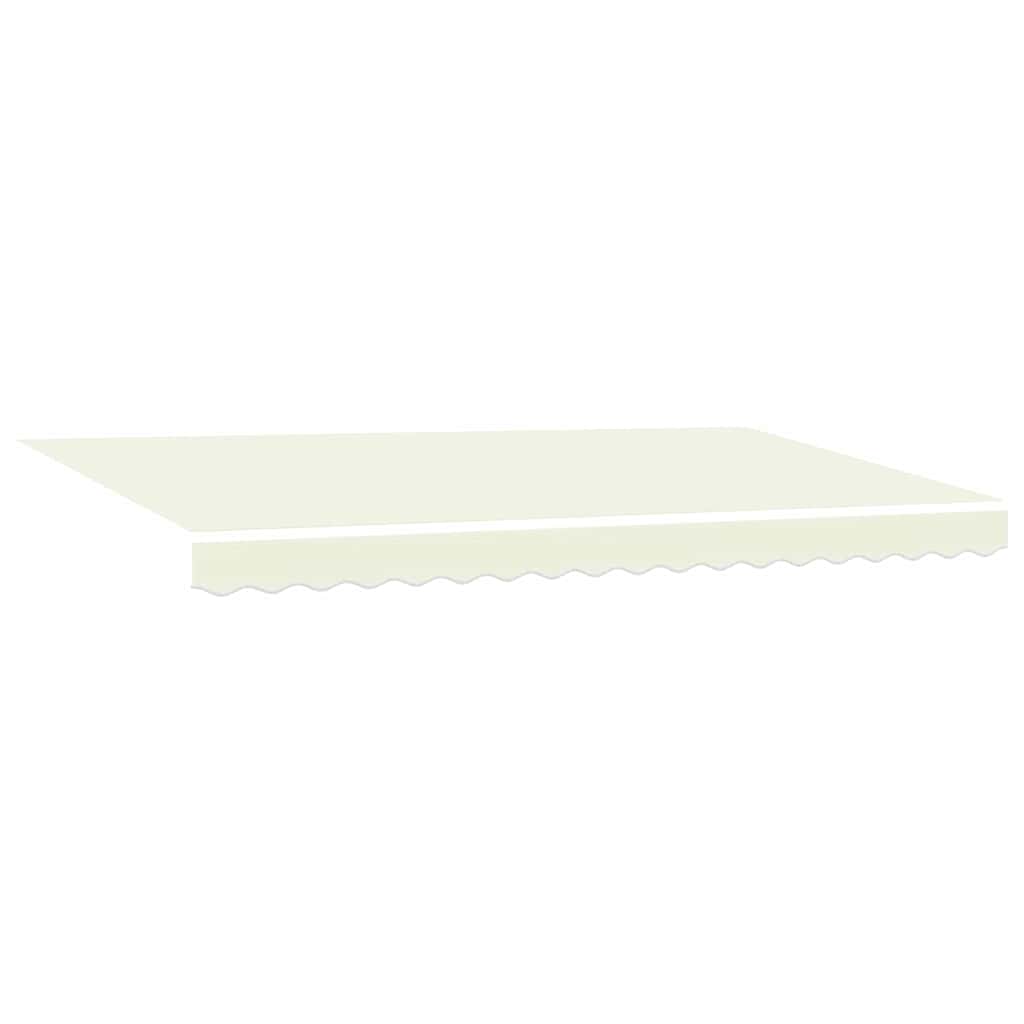 vidaXL Retractable Awning Cream 400 x 200 cm Polyester and Aluminium