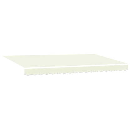 vidaXL Retractable Awning Cream 400 x 200 cm Polyester and Aluminium