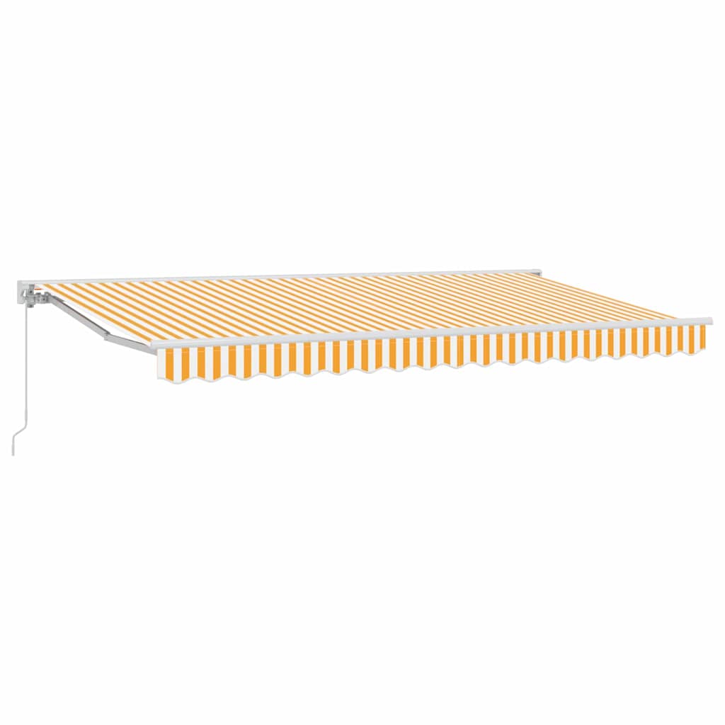 vidaXL Awning Frame Yellow and White 400 x 200 cm