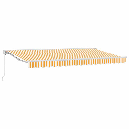 vidaXL Awning Frame Yellow and White 400 x 200 cm