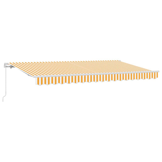 vidaXL Retractable Awning Yellow 400 x 200 cm Fabric