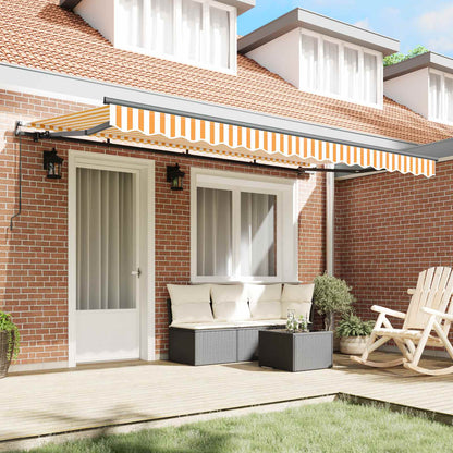 vidaXL Retractable Awning Yellow 400 x 200 cm Fabric