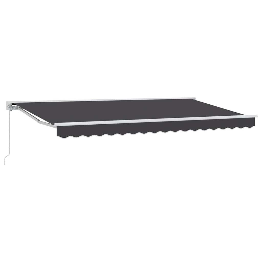 vidaXL Awning Frame Anthracite 400 x 200 cm Polyester with PU coating