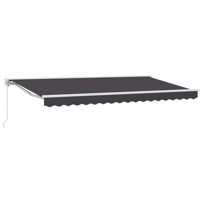 vidaXL Awning Frame Anthracite 400 x 200 cm Polyester with PU coating