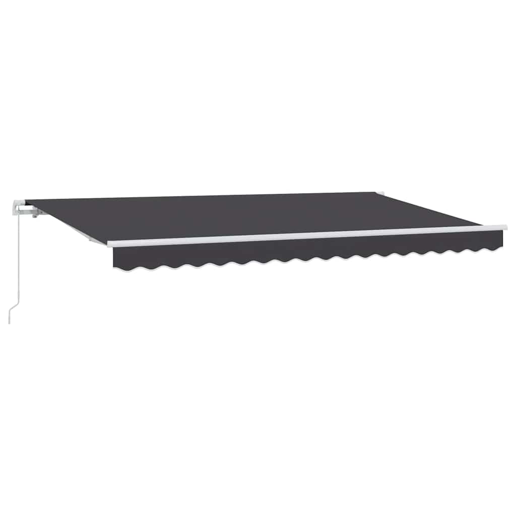 vidaXL Retractable Awning Anthracite 400 x 200 cm Fabric