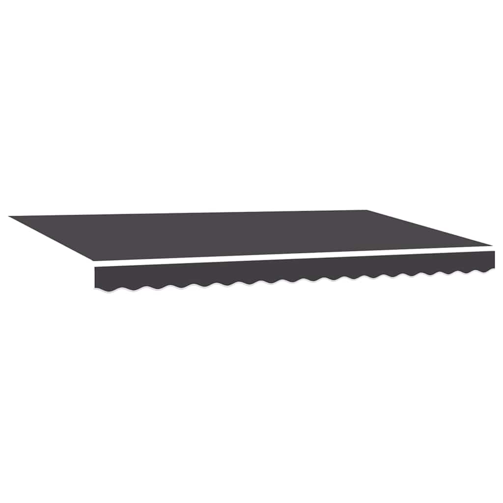 vidaXL Retractable Awning Anthracite 400 x 200 cm Fabric