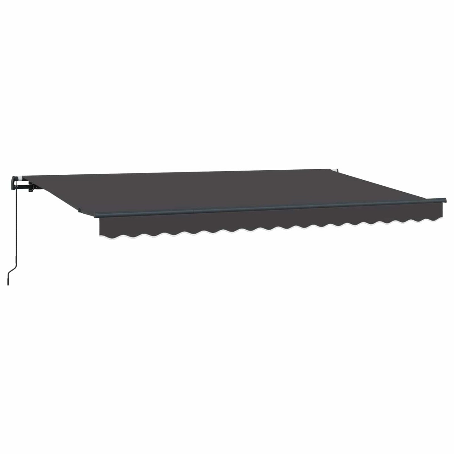 vidaXL Retractable Awning Anthracite 400 x 200 cm Fabric