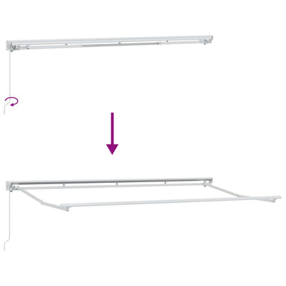 vidaXL Retractable Awning Anthracite 400 x 200 cm