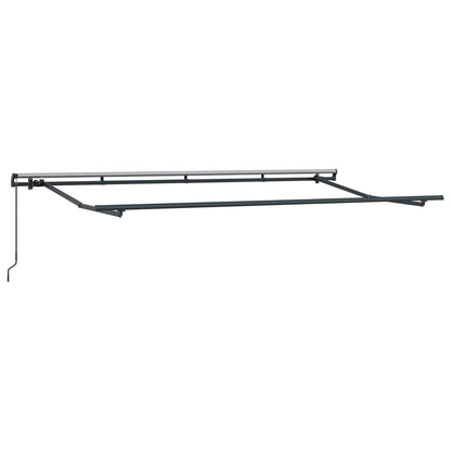 vidaXL Retractable Awning Retractable Manual Anthracite 400 x 200 cm