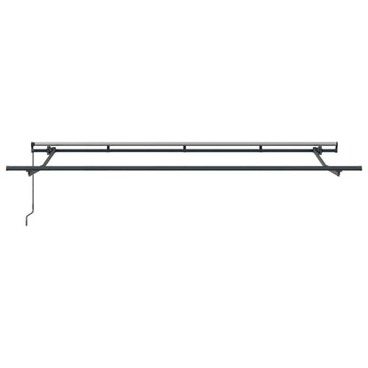 vidaXL Retractable Awning Retractable Manual Anthracite 400 x 200 cm