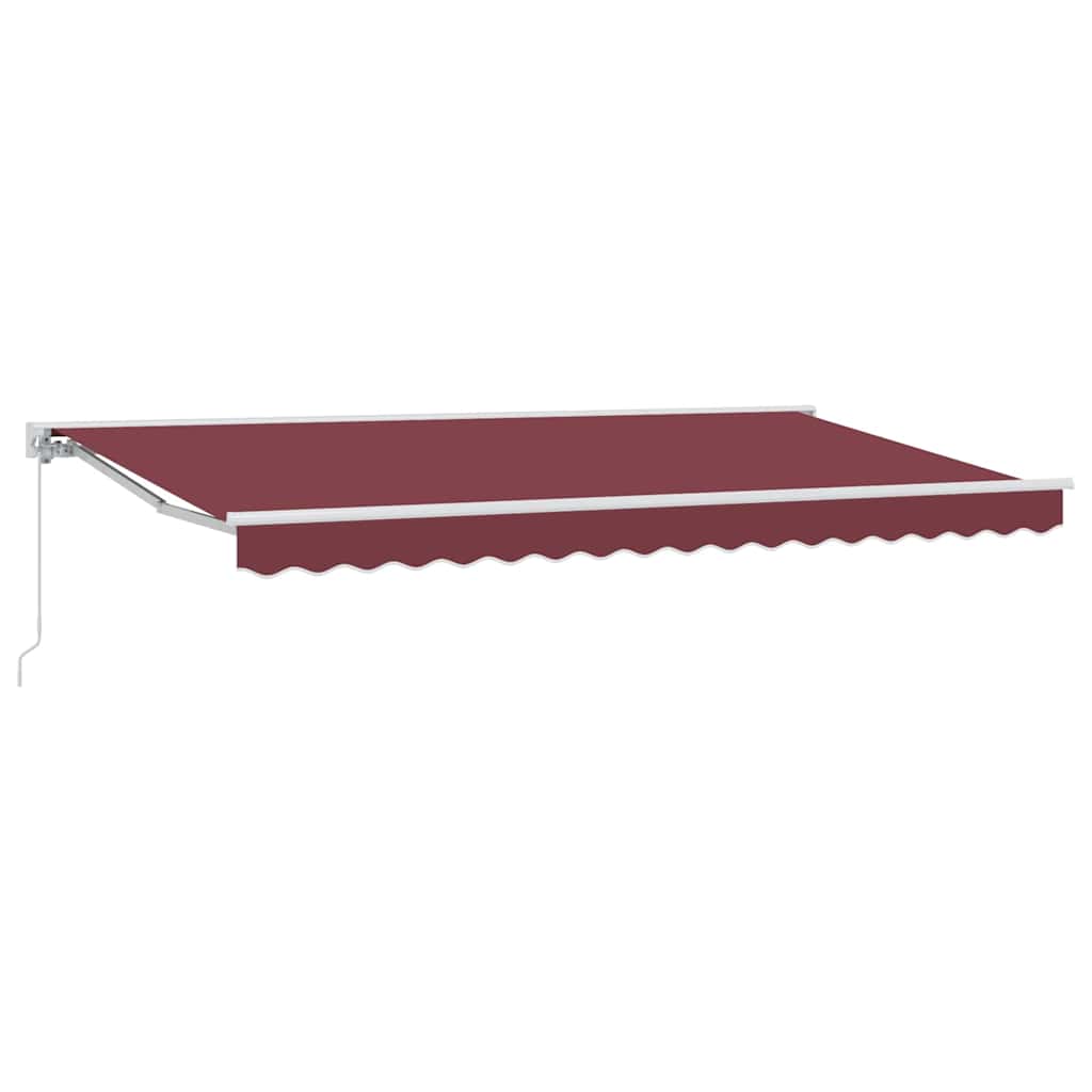 vidaXL Awning Frame Burgundy 400 x 200 cm Polyester with PU coating