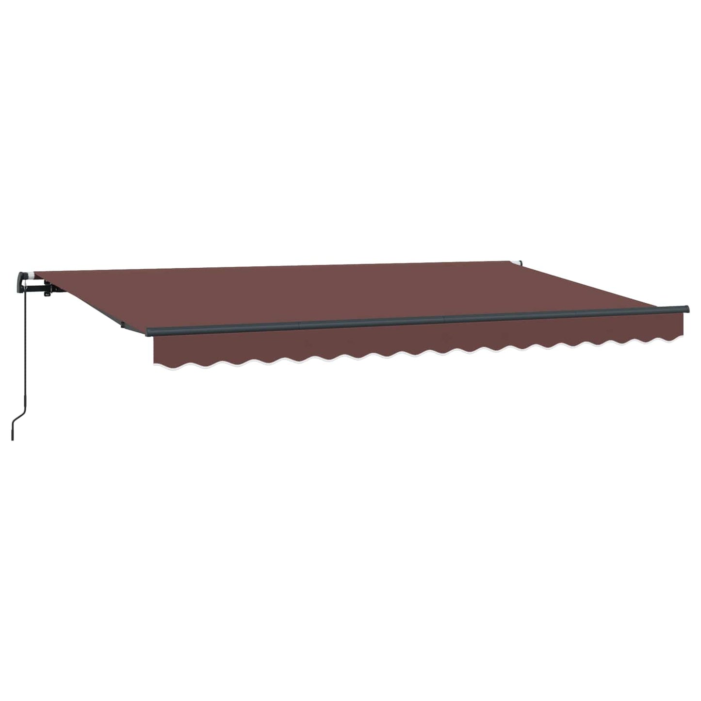vidaXL Retractable Awning Brown 400 x 200 cm Fabric
