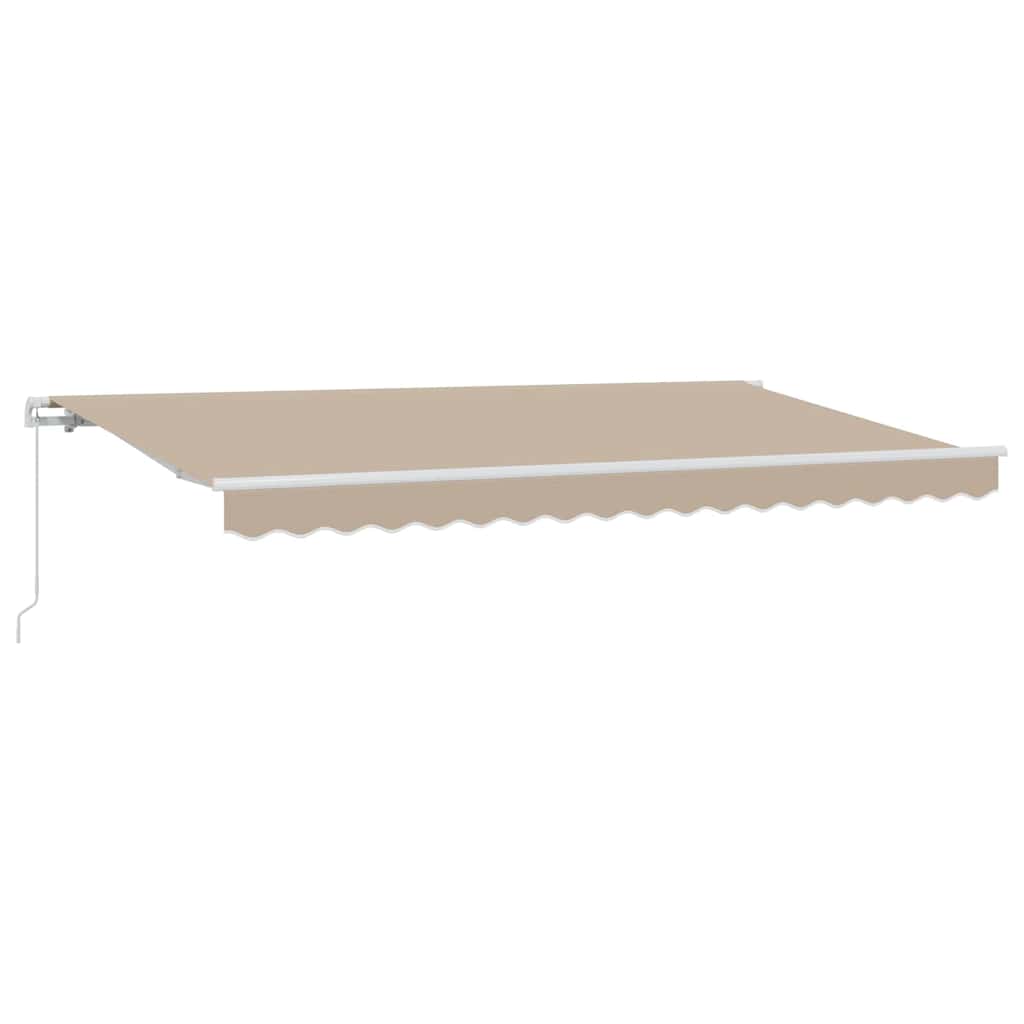 vidaXL Retractable Awning Beige 400 x 200 cm Fabric