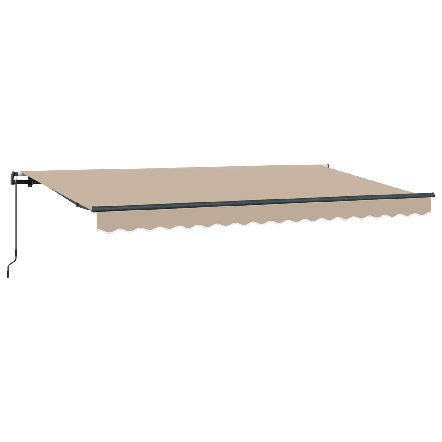 vidaXL Retractable Awning Beige 400 x 200 cm Fabric