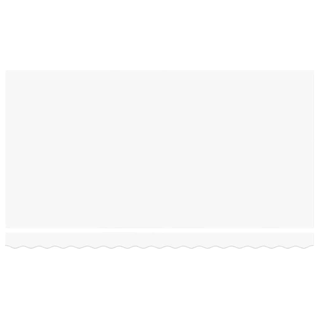 vidaXL Retractable Awning White 400 x 200 cm Fabric