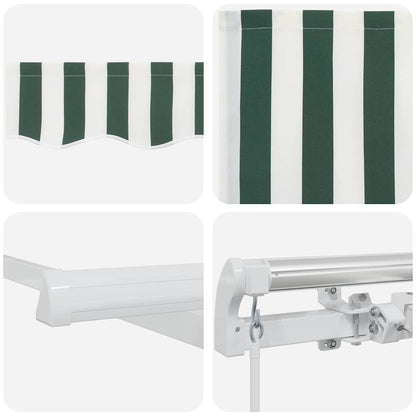 vidaXL Retractable Awning Green 400 x 200 cm Fabric