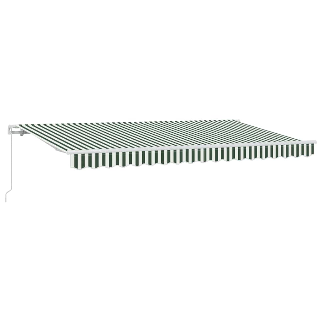 vidaXL Retractable Awning Green 400 x 200 cm Fabric