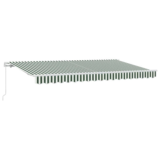 vidaXL Retractable Awning Green 400 x 200 cm Fabric
