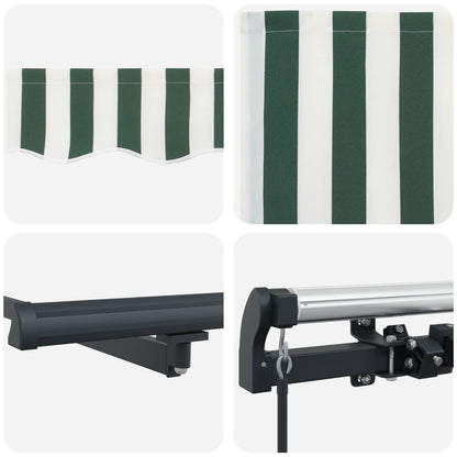 vidaXL Retractable Awning Green 400 x 200 cm Fabric