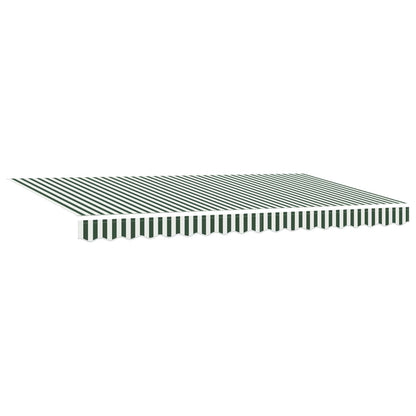 vidaXL Retractable Awning Green 400 x 200 cm Fabric