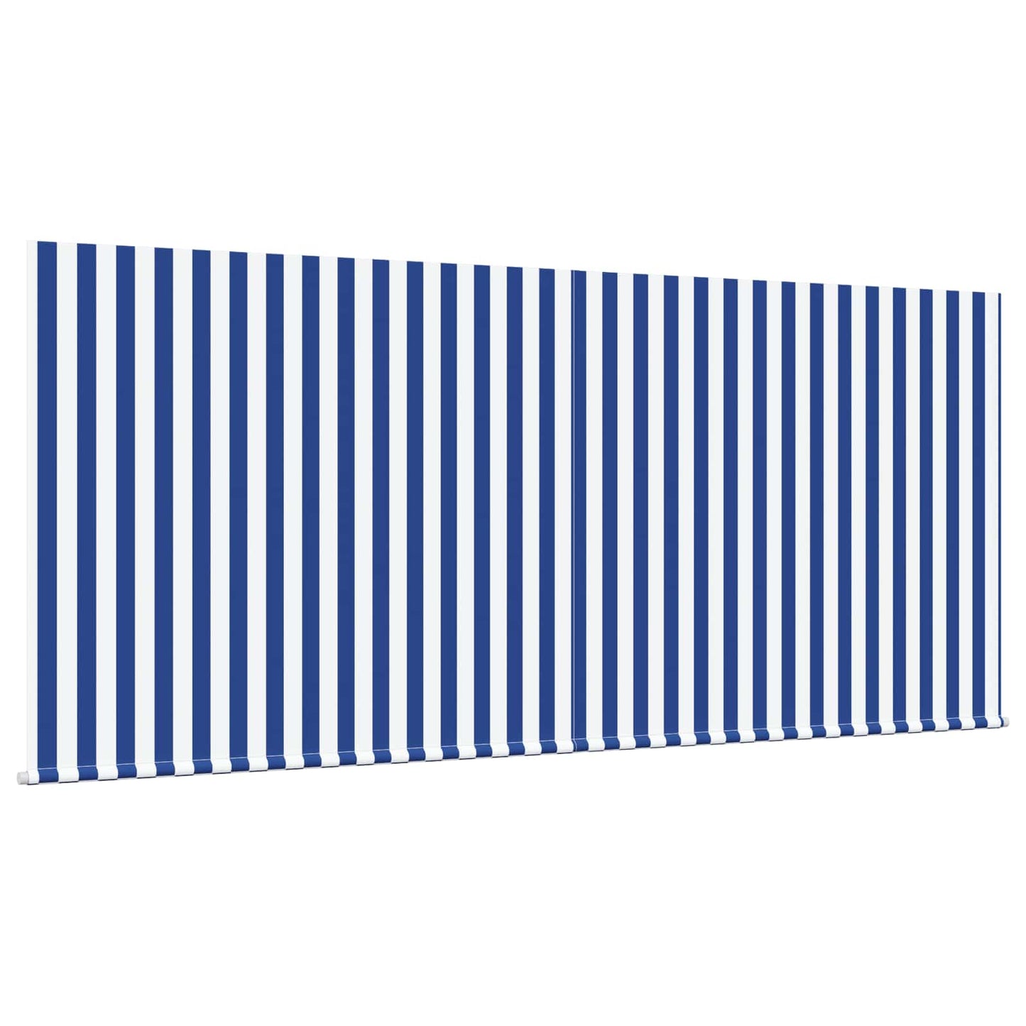 vidaXL Retractable Awning Manual Blue and White 300 x 250 cm