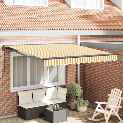 vidaXL Awning Frame Yellow and White 300 x 250 cm