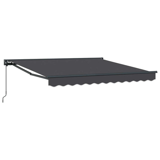 vidaXL Awning Frame Anthracite 300 x 250 cm Polyester with PU coating