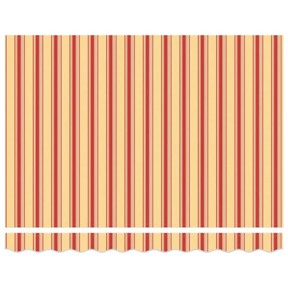 vidaXL Retractable Awning Retractable Yellow and Orange 300 x 250 cm
